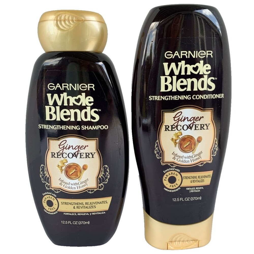 Garnier Whole Blends Mixed Ginger-Honey Shampoo & Conditioner Set 12.5 fl oz NEW